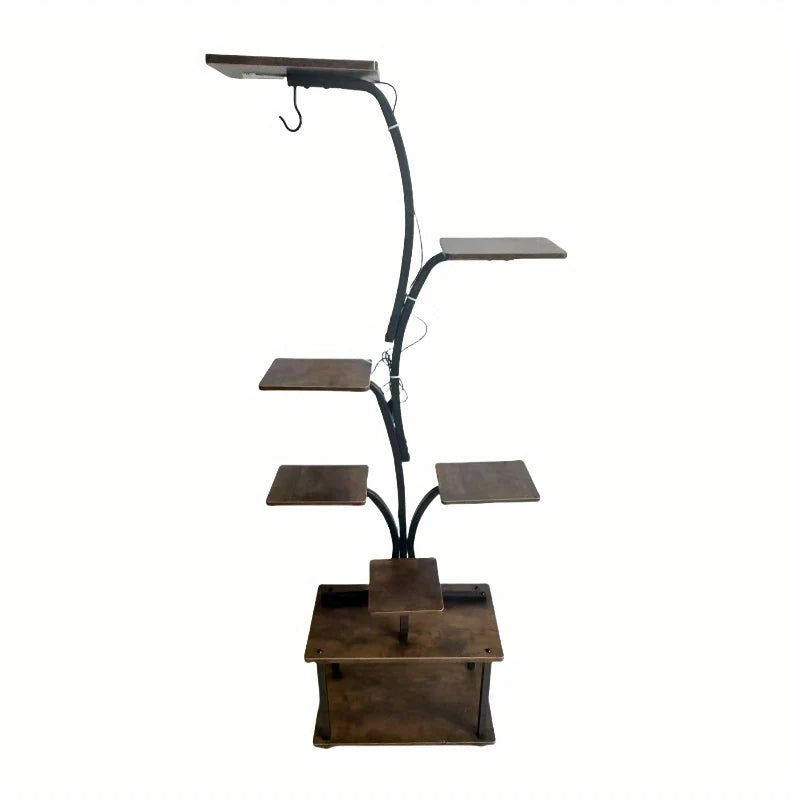 Suporte para Plantas de 8 Níveis com Gaveta de Armazenamento