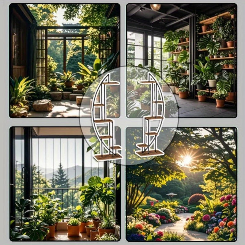 Suporte Curvo para Plantas 6 Níveis