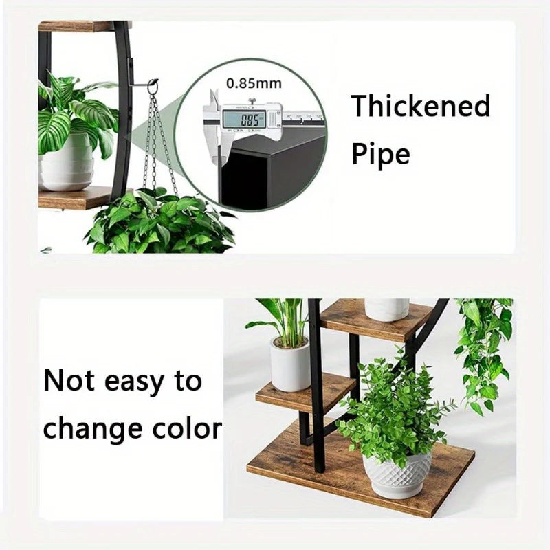 Suporte Curvo para Plantas 6 Níveis