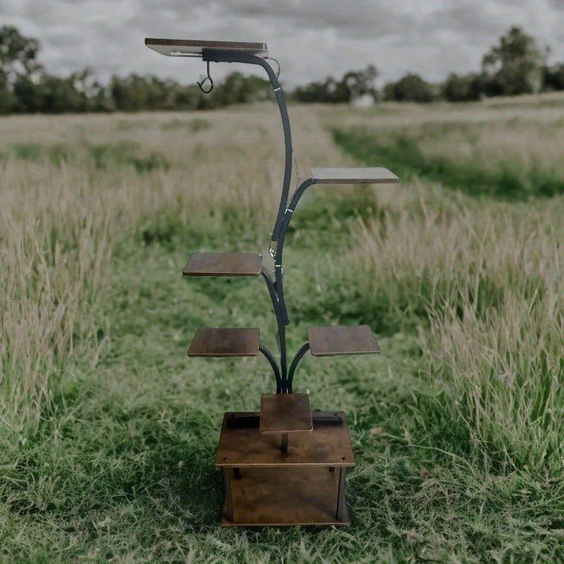 Suporte para Plantas de 8 Níveis com Gaveta de Armazenamento