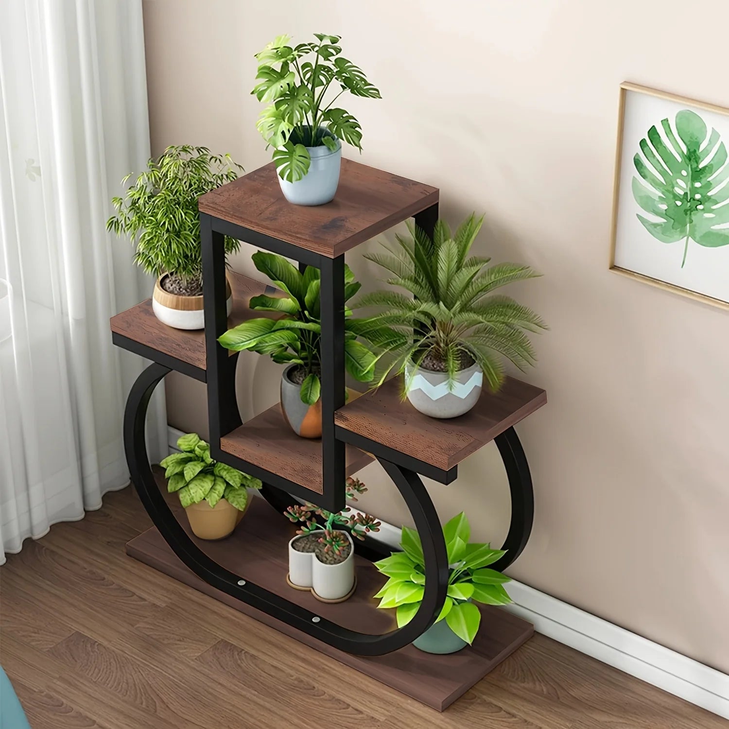 Suporte de Plantas Quadrado 5 Níveis