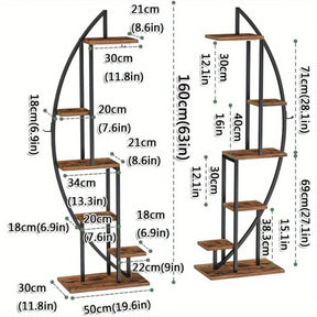 Suporte Curvo para Plantas 6 Níveis