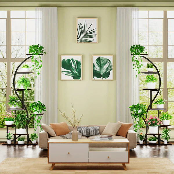 Suporte de Plantas com Luz de Crescimento – 8 Níveis