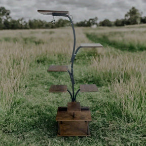 Suporte para Plantas de 8 Níveis com Gaveta de Armazenamento